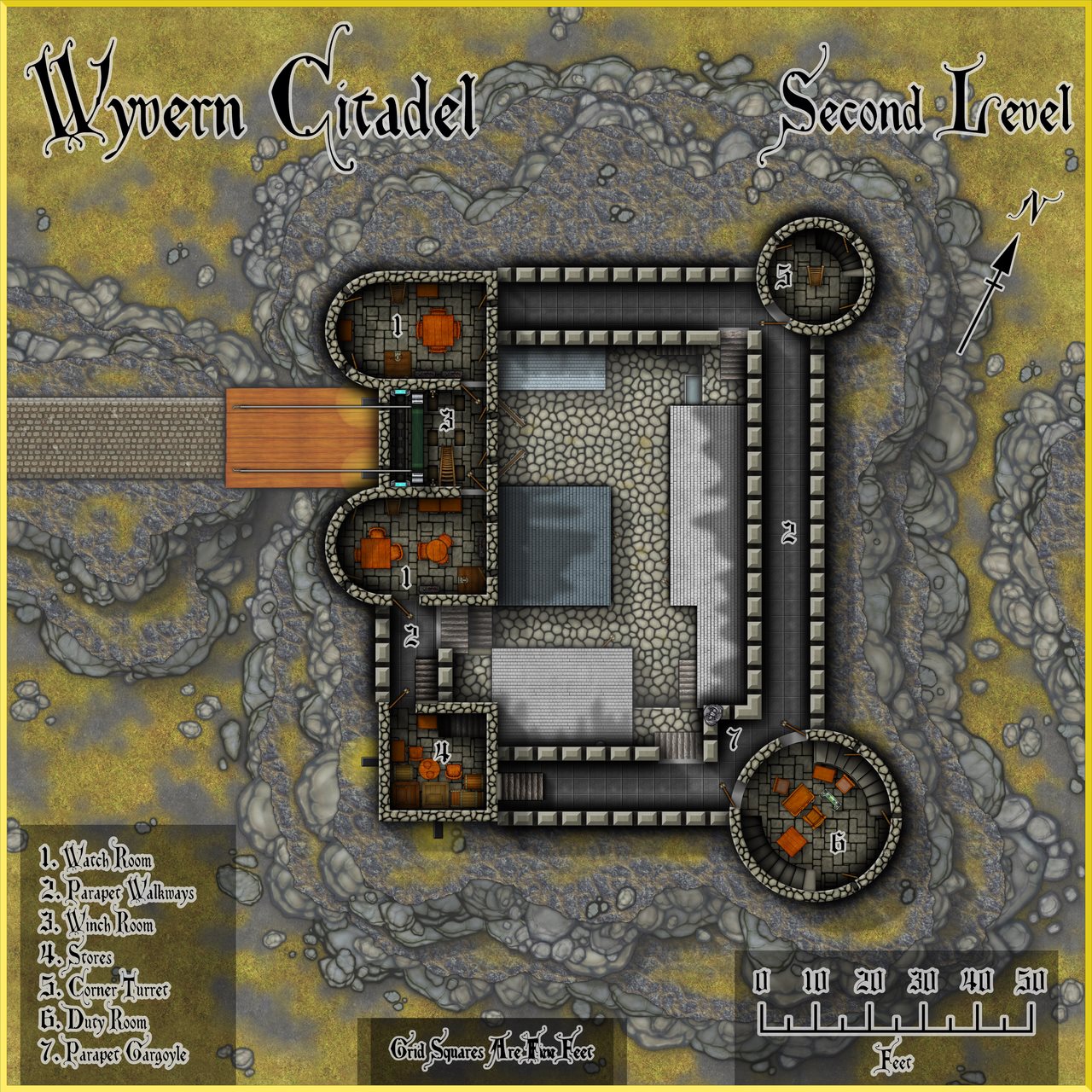 Nibirum Map: wyvern citadel - second level by Wyvern